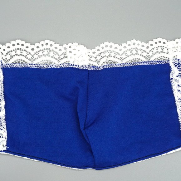 White Blue  Lace Face Mask Dust mask Fashion mask - Picture 3 of 5